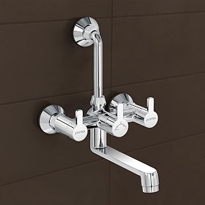 plantex brass wall mixer for bathroom with l-bend connector for overhead showermixer tapwall mixer for bathroom 2 in 1 with 7 year manufacturer39s warrantyflo-818-chrome