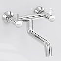 Plantex Pure Brass ICO-916 Non Telephonic Wall Mixer with Water Saving Technology Tap/Mixer Tap for Bathroom with Brass Wall Flange and Teflon Tape-7 Year Warranty (Mirror Chrome)