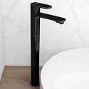 Plantex Pure Brass Pillar Tap for Wash Basin with Water Saving Aerator/High Neck Pillar Cock for Basin/Sink Tap for Wash Basin with Teflon Tape -7 Year Warranty by Plantex-(ORN-204-PVD Black)