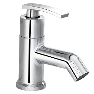 plantex pure brass pillar tap for wash basin with water saving aeratortabletop basin tap7 year warranty col-1003-mirror chrome