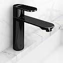 Plantex Pure Brass Pillar Tap for Wash Basin with Water Saving Nozzle/Wash Basin Tap/Pillar Cocke Tap with 7 Year Warranty by Plantex(ORN-203-PVD Black)