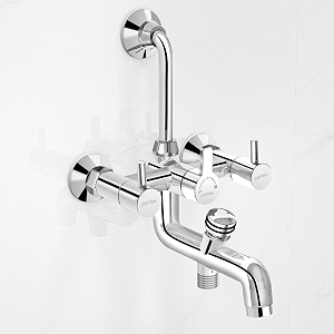 plantex brass wall mixer for bathroom 3 in 1l-bend connector for overhead showerhand showerspout mixer tapmixture tap for bathroom with 7-year manufacturer39s warranty-ico-919-chrome