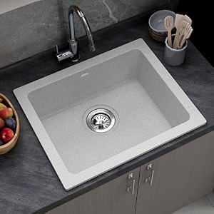 plantex quartz acrylic kitchen sinkundermount sink for kitchen with 10 years warranty by plantexgranite single bowl kitchen sinks with coupling brun 21x18 inches