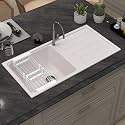 Plantex Quartz Acrylic Kitchen Sink/Undermount Sink for Kitchen with 10 Years Warranty by Plantex/Granite Single Bowl Kitchen Sinks with Coupling (Rayon-36x18 Inches)