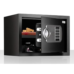 plantex 23 litre safe locker for homeelectronic safety locker with master amp user pin code access with emergency keyhotel safe box2 years warranty by plantex - black