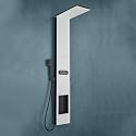 Plantex Shower Panel for Bathroom with Inbuilt Shelf/All in One Shower Panel/White Shower System for Bathroom/Full Shower Set with Jet Spray/Head Shower and Hand Shower - (KM-8105)