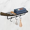 Plantex Smero Pure Brass 24 inch Towel Rack for Bathroom/Towel Stand/Hanger/Towel Holder/Towel Bar/Bathroom Accessories - Contrive (Rich Antique)
