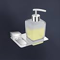 Plantex Smero Pure Brass Made Hand Wash Holder for Wash Basin/Liquid Soap Dispenser/Shampoo Dispenser - Arrete (Chrome)