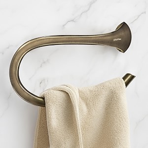 plantex smero pure brass napkin hanger for bathroomhand napkin ringnapkin holder for wash basinbathroom accessories - contriverich antique