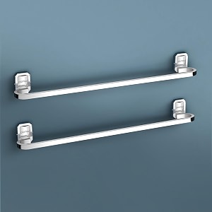 plantex 304 grade stainless steel 24 inch towel rod for bathroomtowel holdertowel hangerbathroom accessories pack of 2 cute chrome