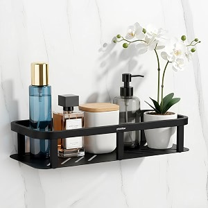 plantex stainless steel 304 grade shelf for bathroomstorage organizer for bathroomkitchen rack - bathroom accessories - pack of 1 12x5 inch chrome
