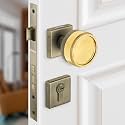 Plantex Stainless Steel Door Lock/Heavy Duty Main Door Knob Lock With 3 Keys/Mortise Door Lock For Home/Office/Hotel-(Pvd Gold&amp;Ba)