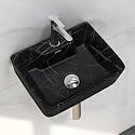 Plantex Tabletop Wash Basin for Bathroom/Designer Ceramic Basin/Rectangle Countertop Wash Basin/Home/Office (MS-902)