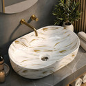 Plantex Tabletop Wash Basin for BathroomDesigner Ceramic