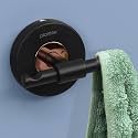 Plantex Towel Hanger for Bathroom/Solid Brass &amp; SS-304 Grade Napkin Holder for Wash Basin/Napkin Hanger/Kitchen/Bathroom Accessories - (Matt Black &amp; Rose Gold)