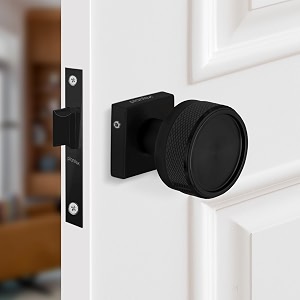 plantex heavy duty door lock  bathroom door lockmortise keyless knob handle set for homebathroomstore roombalconyoffice with baby latch 604 - black