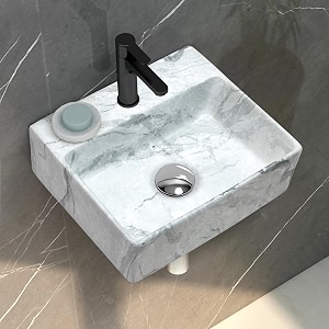plantex wall mount wash basin for bathroomdesigner ceramic basinrectangle countertop wash basinhomeoffice 13 x 115 x 45 inch