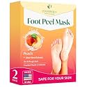 PLANTIFIQUE Foot Peeling Mask, Dermatologically Tested - 2 Pairs, Peach