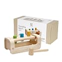 PlanToys® Pounding Bench Wooden Hammer Toy for Kids Ages 3+ Montessori