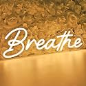 Planzo Breathe Led Neon Sign Light Kids Room Bedroom Yoga Studio Wall Decor