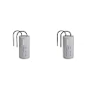 Plastic 2.5 MFD Capacitor for Ceiling Fan and Mini Cooler Motor (White) -2 Pieces