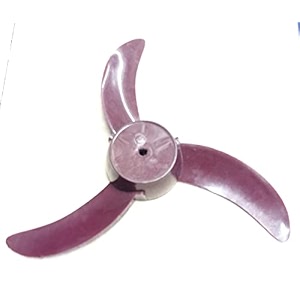 plastic 3 leaves bullet fan blades brown 75 inc