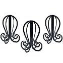 Plastic 3PCS Wig Stand,Black Wig Head Stand,Easy to Assemble Wig Stand Holder,Wig Holder Display Stand,Beanie Display Stand,Hat Stand 11.61 Inch high