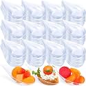 Plastic Appetizer Spoons, 4 Inch Tasting Teardrop, Clear, 600 Pcs