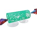 Plastic Aquarium Hideaway Cave with Flow-Through Design - Decorative Tunnel for Betta Fish, Guppies & Shrimp with Secure Suction Cup
