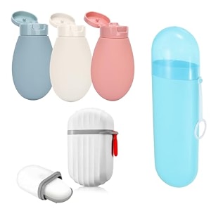 plastic capsule shape travel toothbrush toothpaste case holder amp travel soap case with leak proof lid multicolor hv-tootampsoapamp3 bottl