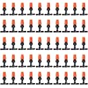 Plastic Drip Irrigation Misting Nozzles with Tee Adjustable Garden Dripper Fogger Spray Emitters Sprinkler Atomizing Micro Mist Head Atomizer for Greenhouse Watering System Sprayers - 10pcs