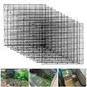 Plastic Egg Crate Fish Tank Divider Aquarium Filter Bottom Plastic Grid Fish Tank Isolation Board Black Egg Crate Tray((Black, 12pcs 11.8X11.8Inch with 0.35Inch Hole)