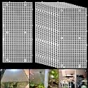 Plastic Egg Crate Grip Panel Fish Tank Divider Aquarium Divider Filter Bottom Fish Tank Isolation Board Egg Crate Tray (White, 12pcs 11.8X5.9 Inch with 0.15 Inch Hole)