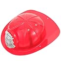 Plastic Firefighter Hat 1Pc Fireman Helmet Costume for Birthday Halloween