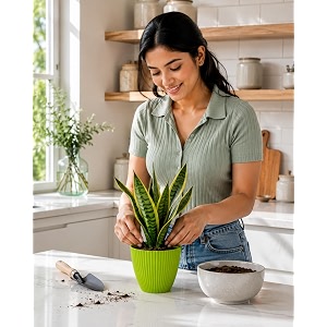 Plastic Flower Pot for Indoor Outdoor
