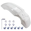 Plastic Front Wheel Mud Guard Motorcycle Fender Protector White