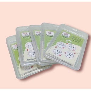 plastic id card holder for office and school use locking style pack of 50 vertical transparent