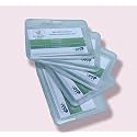 Plastic ID Card Holder for Office and School use Locking Style Horizontal (Transparent, Pack of 25)