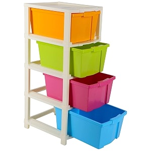 plastic multipurpose storage modular drawer with large space and anti-slip shoes 4