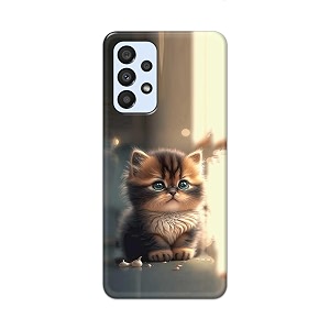 plastic printfidaa printed hard back cover case for samsung galaxy a33 5g back cover cute cat -112 multicolor