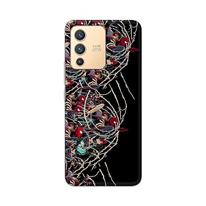 plastic printfidaa printed hard back cover case for vivo v23 5g back cover famous cartoon character -112 multicolor