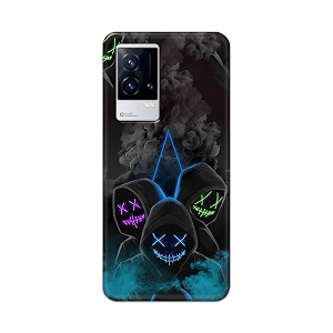plastic printfidaa printed hard back cover case for vivo iqoo 9 5g back cover mask man -112 multicolor