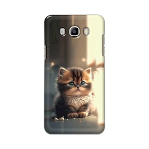 plastic printfidaa printed hard back cover case for samsung galaxy j7 2016  samsung galaxy on 8 2016 back cover cute cat -112 multicolor
