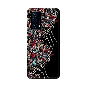 plastic printfidaa printed hard back cover case for vivo iqoo z5 back cover famous cartoon character -112 multicolor