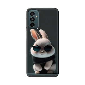 plastic printfidaa printed hard back cover case for samsung galaxy f23 5g  samsung galaxy m23 5g back cover cool baby rabbit -112 multicolor