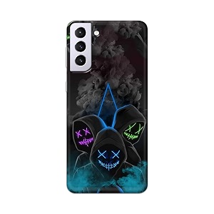 plastic printfidaa printed hard back cover case for samsung galaxy s21 5g back cover mask man -112 multicolor