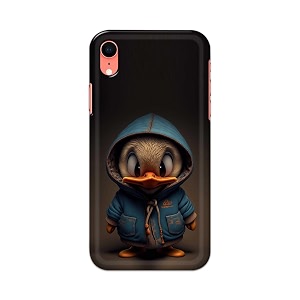 plastic printfidaa printed hard back cover case for apple iphone xr back cover animated duck -112 multicolor
