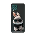 Plastic Printfidaa Printed Hard Back Cover Case For Samsung Galaxy F62 | Samsung Galaxy M62 Back Cover (Cool Baby Rabbit) -112, Black