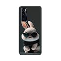 Plastic Printfidaa Printed Hard Back Cover Case For Vivo V20 Se Back Cover (Cool Baby Rabbit) -112, Black