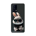 Plastic Printfidaa Printed Hard Back Cover Case For Vivo Iqoo Z5 Back Cover (Cool Baby Rabbit) -112, Multicolor